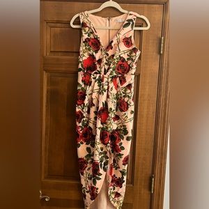 ASOS Size 4 tulip style dress with roses. very good condition. Worn twice.